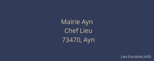 Mairie Ayn