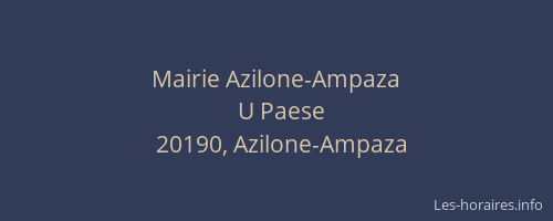 Mairie Azilone-Ampaza
