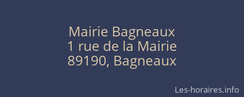 Mairie Bagneaux
