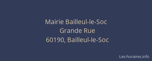 Mairie Bailleul-le-Soc