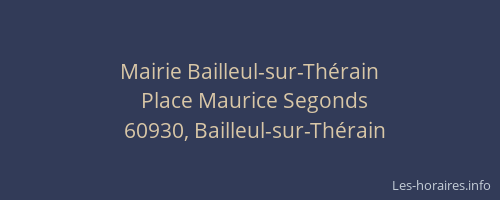 Mairie Bailleul-sur-Th&eacute;rain