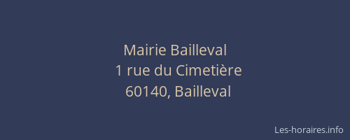 Mairie Bailleval