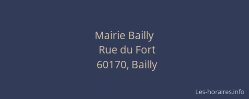Mairie Bailly