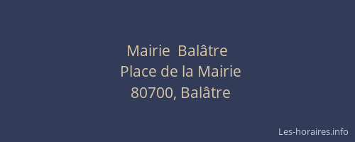 Mairie  Bal&acirc;tre