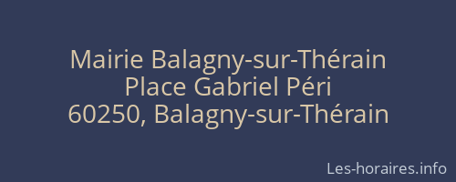 Mairie Balagny-sur-Thérain