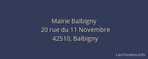 Mairie Balbigny