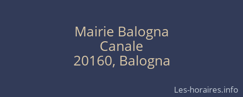 Mairie Balogna