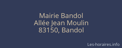 Mairie Bandol