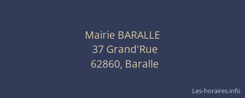 Mairie BARALLE