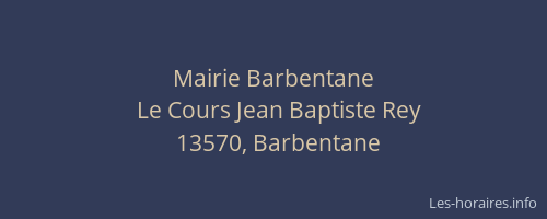 Mairie Barbentane
