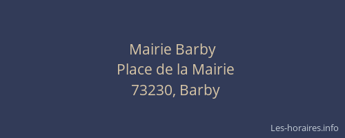 Mairie Barby