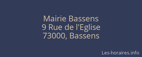 Mairie Bassens