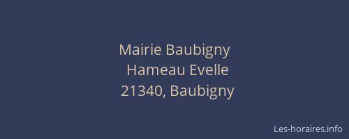 Mairie Baubigny