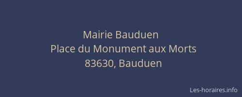 Mairie Bauduen