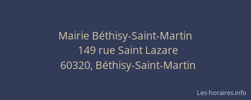 Mairie B&eacute;thisy-Saint-Martin