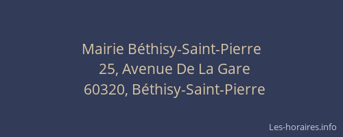Mairie Béthisy-Saint-Pierre