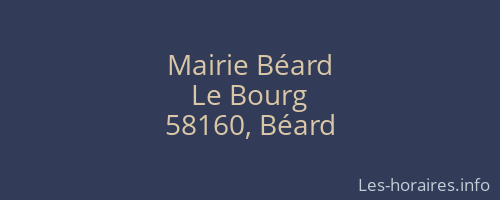 Mairie Béard