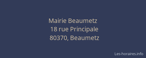 Mairie Beaumetz