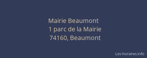 Mairie Beaumont