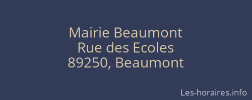 Mairie Beaumont