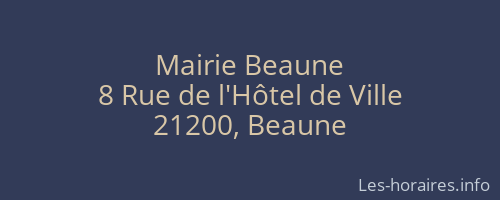 Mairie Beaune
