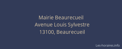 Mairie Beaurecueil