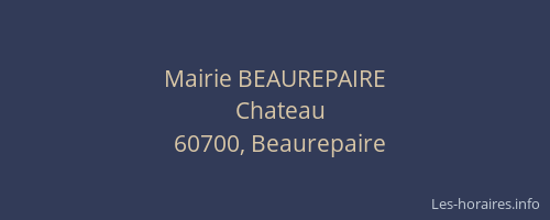 Mairie BEAUREPAIRE