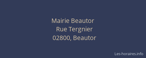 Mairie Beautor