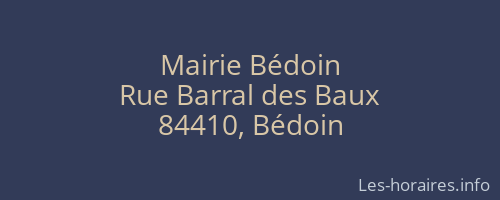 Mairie Bédoin