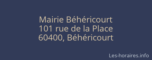 Mairie Béhéricourt