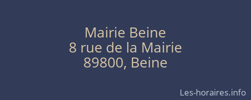 Mairie Beine