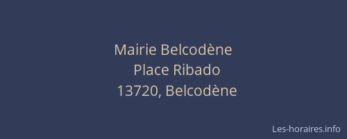 Mairie Belcodène