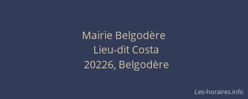 Mairie Belgod&egrave;re