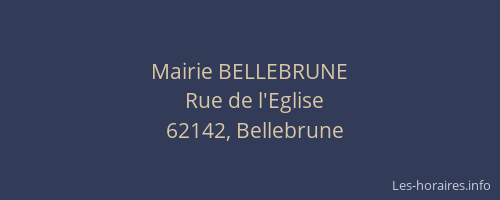 Mairie BELLEBRUNE