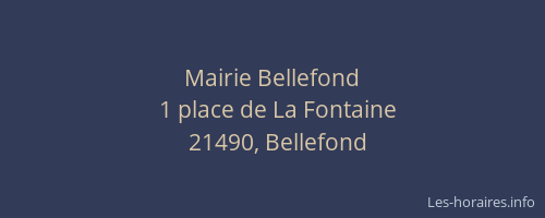 Mairie Bellefond