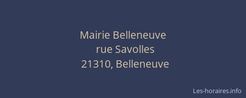 Mairie Belleneuve