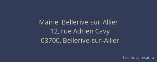 Mairie  Bellerive-sur-Allier