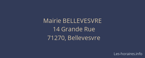 Mairie BELLEVESVRE