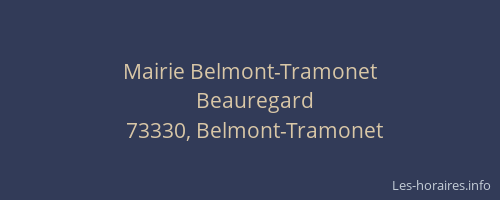 Mairie Belmont-Tramonet