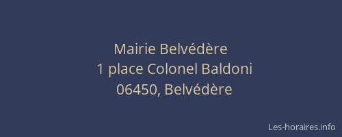 Mairie Belvédère