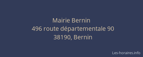 Mairie Bernin