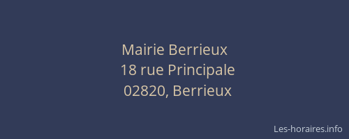 Mairie Berrieux