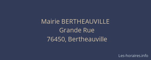 Mairie BERTHEAUVILLE