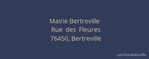 Mairie Bertreville