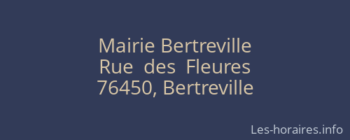 Mairie Bertreville