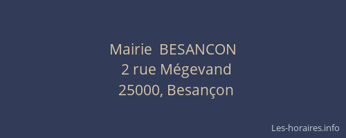 Mairie  BESANCON