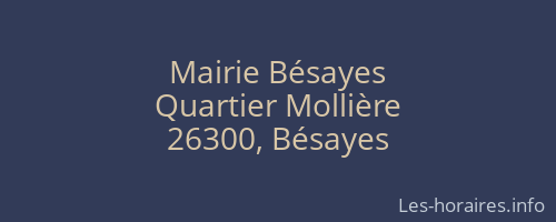 Mairie Bésayes