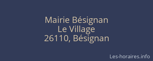 Mairie Bésignan