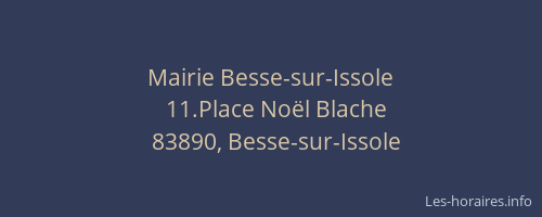 Mairie Besse-sur-Issole