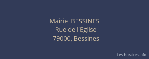 Mairie  BESSINES
